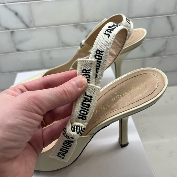 ** sold Authentic J’adore Dior slingbacks - Picture 6 of 10
